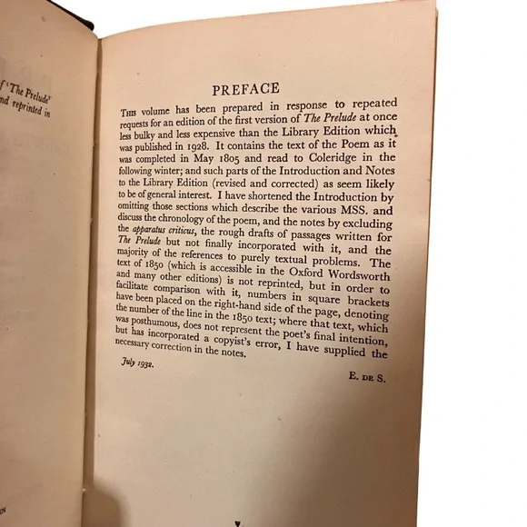 The Prelude by William Wordsworth 1947 Oxford University Press De Selincourt Ed - Picture 12 of 14